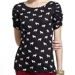 Dog print tee